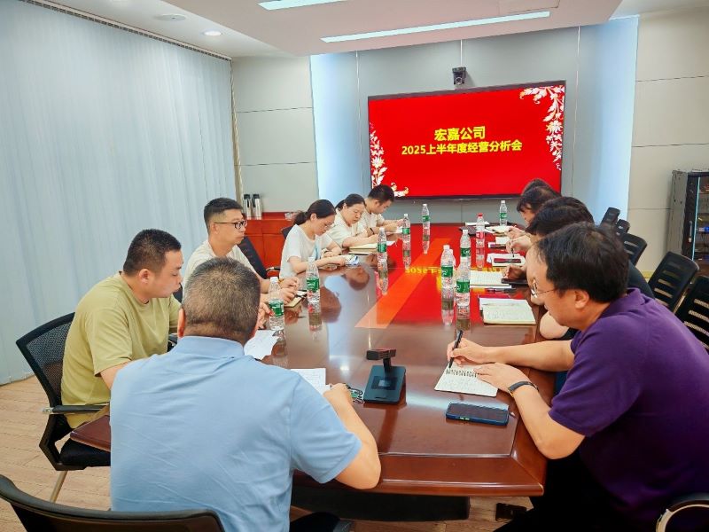 宏嘉公司召开 2025 上半年经营分析会 聚力攻坚启新程